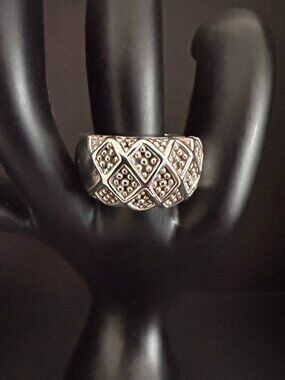 Michael Dawkins Sterling Silver Ring Size 9 18g Thailand Wide Dome Ring